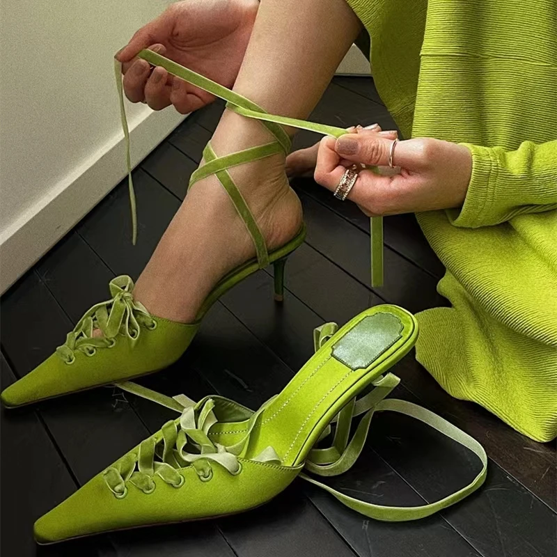 2026 New Kitten Heels Pointed  - Kids Shoes Women recension och pris