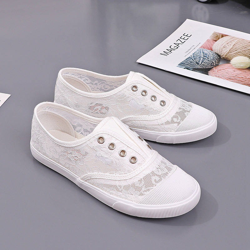Women's Lace Hollow-Out Canvas - Women'S Shoes Hey Dude recension och pris