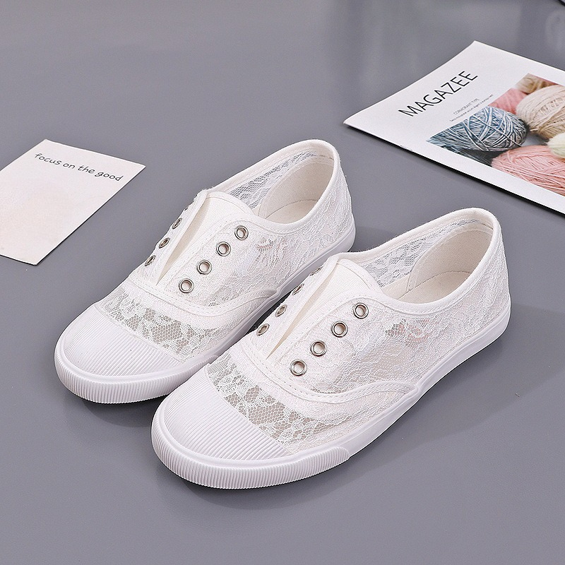 Women's Lace Hollow-Out Canvas - Women'S Shoes Hey Dude recension och pris