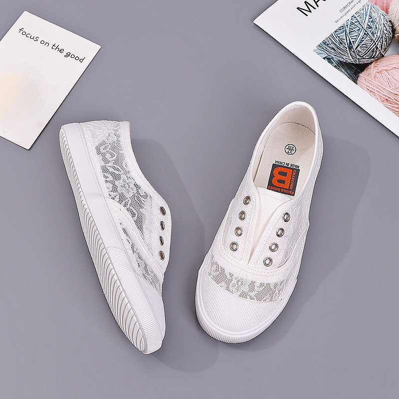 Women's Lace Hollow-Out Canvas - Women'S Shoes Hey Dude recension och pris