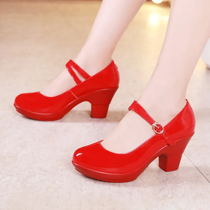 Small Size 32-43 Medium Block  - Women'S Shoes Red Bottoms recension och pris
